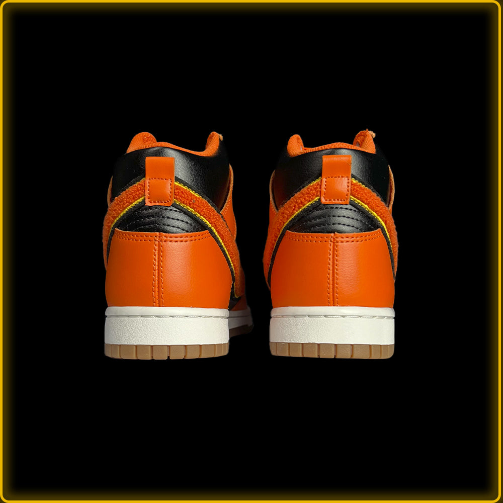 Nike Dunk High University Chenille Swoosh Safty Orange