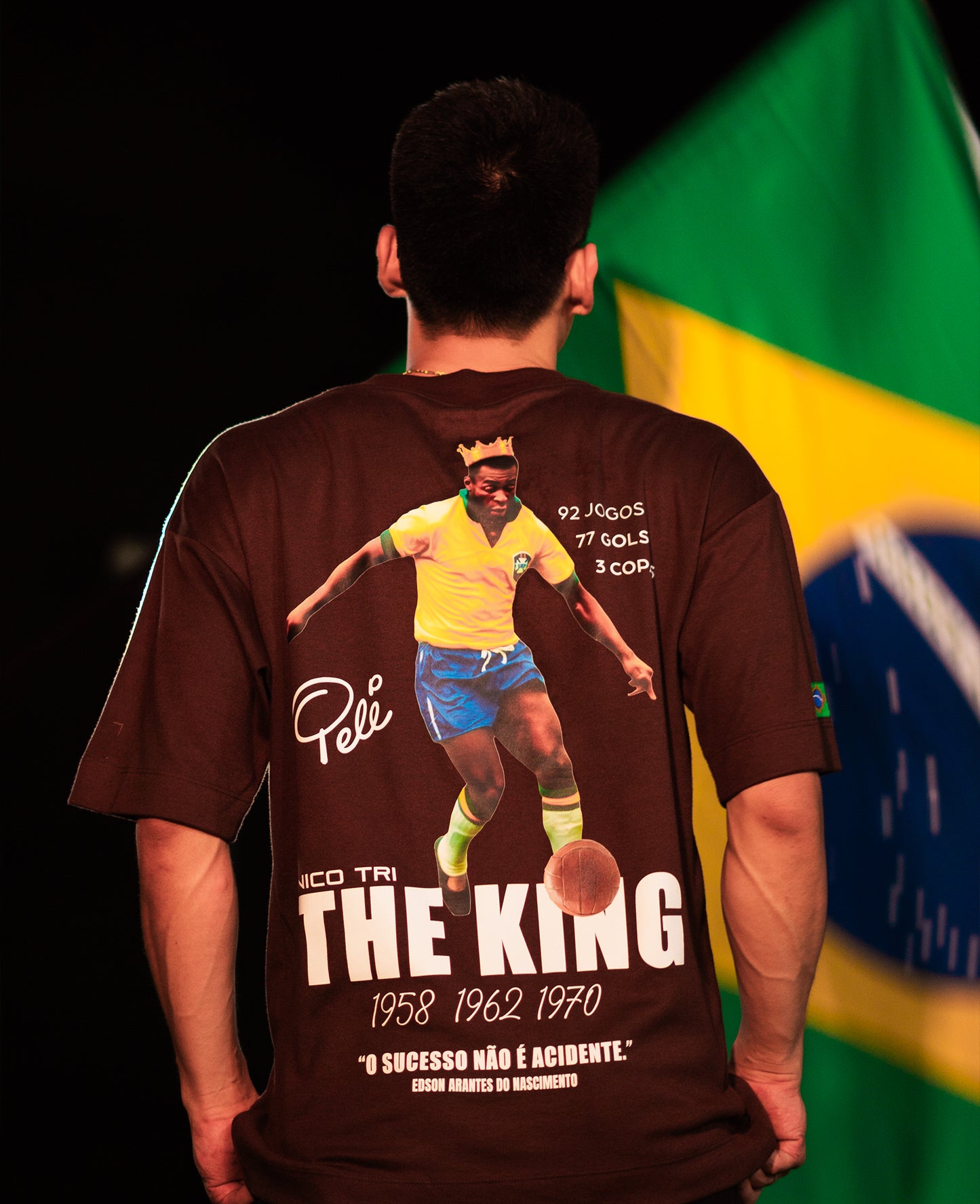 Camiseta "O REI" (Malhão Suedine)